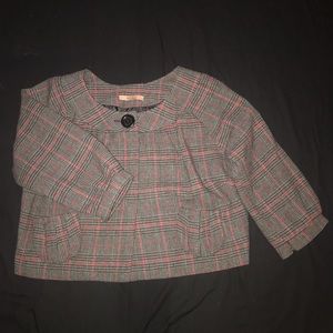 Women’s cropped 3/4 sleeve blazer
